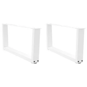 Patas para mesa de comedor forma V 2 uds blanco 70x(30-31,3) cm von , Tischbeine - Ref: Foro24-4012617, Preis: 70,29 €, Rabat...
