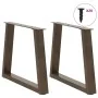 Patas para mesa de comedor forma de V 2 uds acero natural acero by , Table legs - Ref: Foro24-4012551, Price: 65,63 €, Discou...