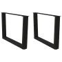 Patas para mesa de comedor forma V 2 uds negro 70x(42-43,3) cm by , Table legs - Ref: Foro24-4012636, Price: 71,23 €, Discoun...