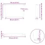 Patas para mesa de comedor forma V 2 uds negro 70x(42-43,3) cm by , Table legs - Ref: Foro24-4012636, Price: 71,23 €, Discoun...