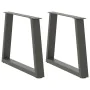 Patas para mesa de comedor en forma de V 2 uds antracita acero by , Table legs - Ref: Foro24-4012558, Price: 74,40 €, Discoun...