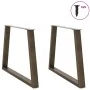 Patas para mesa de comedor en forma de V 2 uds acero natural de , Patas para mesas - Ref: Foro24-4012579, Precio: 104,31 €, D...