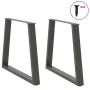 Patas para mesa de comedor en forma de V 2 uds antracita acero by , Table legs - Ref: Foro24-4012570, Price: 94,27 €, Discoun...