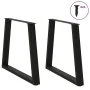 Patas para mesa de comedor en forma de V 2 uds acero negro by , Table legs - Ref: Foro24-4012572, Price: 88,48 €, Discount: %