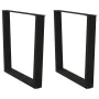 Patas para mesa de comedor en forma de V 2 uds acero negro by , Table legs - Ref: Foro24-4012648, Price: 89,61 €, Discount: %
