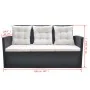 6-piece garden dining set and black synthetic rattan cushions by vidaXL, Garden sets - Ref: Foro24-42643, Price: 691,74 €, Di...