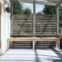 2-seater garden bench solid pine wood 203.5x44x45 cm by vidaXL, garden benches - Ref: Foro24-824018, Price: 88,62 €, Discount: %