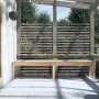 2-Sitzer-Gartenbank aus massivem Kiefernholz 203,5x44x45 cm von vidaXL, Gartenbänke - Ref: Foro24-824018, Preis: 89,84 €, Rab...