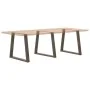 Patas para mesa de comedor en forma de V 3 uds acero natural by , Table legs - Ref: Foro24-4012587, Price: 142,86 €, Discount: %