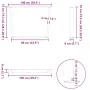 Patas mesa comedor forma V 2uds acero blanco 100x(72-73,3)cm von , Tischbeine - Ref: Foro24-4012657, Preis: 109,61 €, Rabatt: %