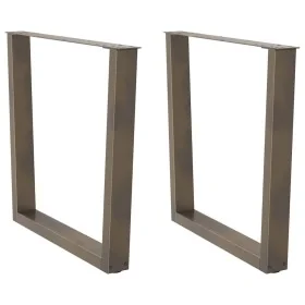 Patas para mesa de comedor en forma de V 2 uds acero natural by , Table legs - Ref: Foro24-4012655, Price: 103,59 €, Discount: %