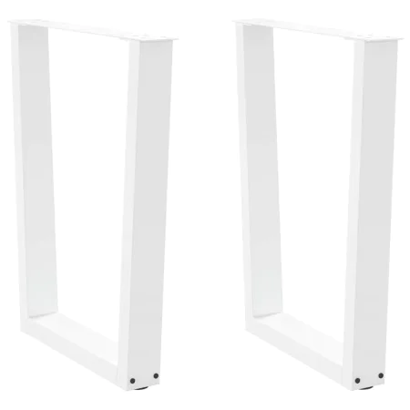 Patas para mesa de comedor en forma de V 2 uds acero blanco by , Table legs - Ref: Foro24-4012641, Price: 92,15 €, Discount: %