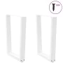 Patas para mesa de comedor en forma de V 2 uds acero blanco by , Table legs - Ref: Foro24-4012641, Price: 92,15 €, Discount: %