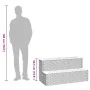 Escalón bañera hidromasaje gris claro 100x50x50,5 cm by , Pool and spa accessories - Ref: Foro24-4103947, Price: 124,24 €, Di...