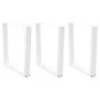 Patas para mesa de comedor en forma de V 3 uds acero blanco by , Table legs - Ref: Foro24-4012669, Price: 151,06 €, Discount: %