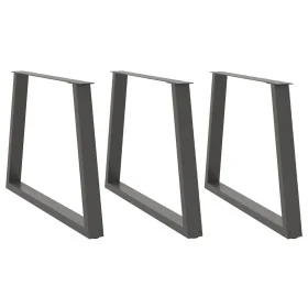 Patas para mesa comedor forma V 3uds antracita 100x(72-73,3) cm by , Table legs - Ref: Foro24-4012598, Price: 159,55 €, Disco...