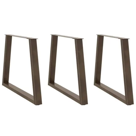 Patas para mesa de comedor en forma de V 3 uds acero natural by , Table legs - Ref: Foro24-4012591, Price: 141,36 €, Discount: %