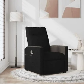 Sillón reclinable de tela negro by , Armchairs - Ref: Foro24-4104827, Price: 187,72 €, Discount: %