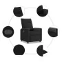 Sillón reclinable de tela negro de , Sillones - Ref: Foro24-4104827, Precio: 187,70 €, Descuento: %