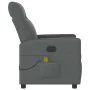 Sillón de masaje reclinable de tela gris oscuro de , Sillones - Ref: Foro24-4104833, Precio: 204,42 €, Descuento: %