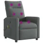 Sillón de masaje reclinable de tela gris oscuro de , Sillones - Ref: Foro24-4104833, Precio: 204,42 €, Descuento: %