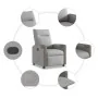 Sillón reclinable de tela gris nube von , Sessel - Ref: Foro24-4104838, Preis: 184,59 €, Rabatt: %