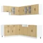 Mueble cocina Lucca roble sonoma 11 pzas madera contrachapada de , Armarios de cocina - Ref: Foro24-3314894, Precio: 686,94 €...