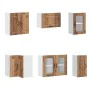 Mueble cocina Kalmar madera vieja 11 pzas madera contrachapada by , Kitchen cabinets - Ref: Foro24-3314889, Price: 720,37 €, ...