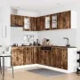 Mueble cocina Lucca roble ahumado 11 pzas madera contrachapada de , Armarios de cocina - Ref: Foro24-3314896, Precio: 697,47 ...