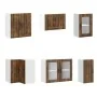 Mueble cocina Lucca roble ahumado 11 pzas madera contrachapada de , Armarios de cocina - Ref: Foro24-3314896, Precio: 697,47 ...