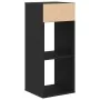 Estantería de madera de ingeniería negra 34x31x80 cm de , Librerías y estanterías - Ref: Foro24-860275, Precio: 40,81 €, Desc...