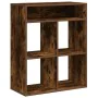 Estantería madera ingeniería color roble ahumado 66x31x80 cm de , Librerías y estanterías - Ref: Foro24-860296, Precio: 69,01...