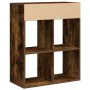 Estantería madera ingeniería color roble ahumado 66x31x80 cm de , Librerías y estanterías - Ref: Foro24-860296, Precio: 69,01...