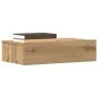 Mesita de noche madera de ingeniería roble artisan 60x35 cm by , Nightstands - Ref: Foro24-3329160, Price: 46,23 €, Discount: %