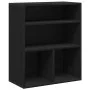 Estantería madera ingeniería negra 60x30x71,5 cm de , Librerías y estanterías - Ref: Foro24-860311, Precio: 51,95 €, Descuent...