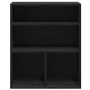 Estantería madera ingeniería negra 60x30x71,5 cm de , Librerías y estanterías - Ref: Foro24-860311, Precio: 51,95 €, Descuent...