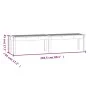 2-seater garden bench solid pine wood 203.5x44x45 cm by vidaXL, garden benches - Ref: Foro24-824018, Price: 88,62 €, Discount: %