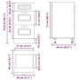 Mueble bajo de cocina Kalmar de madera ingeniería roble ahumado von , Küchenschränke - Ref: Foro24-854245, Preis: 100,30 €, R...
