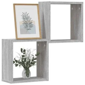 Estantes cubo de pared 2 unidades gris sonoma 30x15x30 cm by , Shelves and shelves - Ref: Foro24-815882, Price: 23,81 €, Disc...