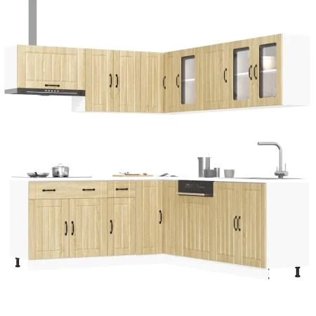 Mueble cocina Lucca roble sonoma 11 pzas madera contrachapada von , Küchenschränke - Ref: Foro24-3314924, Preis: 707,70 €, Ra...