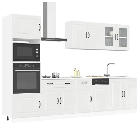 Mueble cocina Kalmar blanco de alto brillo 7 pzas de , Armarios de cocina - Ref: Foro24-3314733, Precio: 684,80 €, Descuento: %