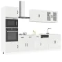 Mueble cocina Kalmar blanco de alto brillo 7 pzas de , Armarios de cocina - Ref: Foro24-3314733, Precio: 684,80 €, Descuento: %