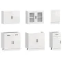 Mueble cocina Kalmar blanco de alto brillo 7 pzas de , Armarios de cocina - Ref: Foro24-3314733, Precio: 684,80 €, Descuento: %