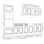 Mueble cocina Kalmar blanco de alto brillo 7 pzas de , Armarios de cocina - Ref: Foro24-3314733, Precio: 684,80 €, Descuento: %