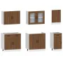 Mueble cocina Kalmar roble marrón 7 pzas madera contrachapada de , Armarios de cocina - Ref: Foro24-3314738, Precio: 624,18 €...