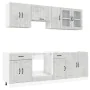 Mueble cocina Kalmar gris hormigón 8 pzas madera contrachapada de , Armarios de cocina - Ref: Foro24-3314835, Precio: 526,54 ...