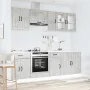 Mueble cocina Kalmar gris hormigón 8 pzas madera contrachapada de , Armarios de cocina - Ref: Foro24-3314835, Precio: 526,54 ...