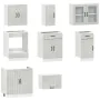 Mueble cocina Kalmar gris hormigón 8 pzas madera contrachapada de , Armarios de cocina - Ref: Foro24-3314835, Precio: 526,54 ...