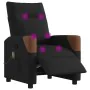 Sillón reclinable de masaje eléctrico tela negro by , Armchairs - Ref: Foro24-3324000, Price: 253,47 €, Discount: %