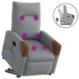 Sillón de masaje reclinable de pie de tela gris claro by , Armchairs - Ref: Foro24-3324014, Price: 288,80 €, Discount: %